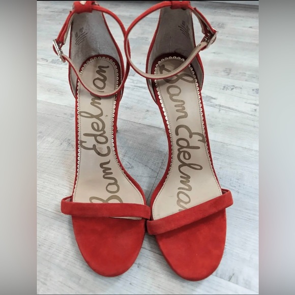 Women's Sam Edelman Ariella Ankle Strap Sandal Res Suede 8.5 M - Picture 4 of 5